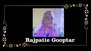 Death Announcement - Rajpatie Gooptar