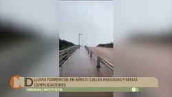 Torrential rain in Añelo: flooded streets and serious complications