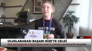 RİZE BAHÇEŞEHİR KOLEJİ’NDEN DÜNYA ÇAPINDA MATEMATİK BAŞARISI