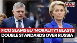 Fico Blasts EU's 'Double Standards' Over Kyiv Aid; Slams Russia-Slovakia Energy Ties Claims | Watch