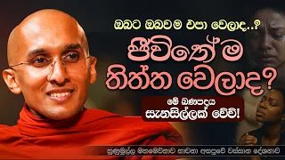 ඔබටත් ජීවිතේම තිත්ත වෙලාද? එපා වෙලාද? | මහමෙව්නාව අසපුව - හුණුමුල්ල |Ven. Ankubure Amithadeepa Thero