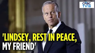 Lindsey Graham Funeral: John Thune Honors Lindsey Graham: 'He Told Things the Way He Saw Them' |N18G