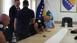 Prijem za pripadnike PVJ Kalesija i quadiste koji su učestvovali u akciji gašenja požara na Raševu