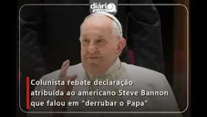 Colunista rebate declaração atribuída ao americano Steve Bannon que falou em “derrubar o Papa”