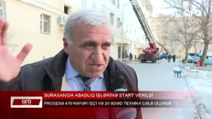 ARB XƏBƏR - Suraxanıda abadlıq işləri başladı – 470 işçi cəlb olunub