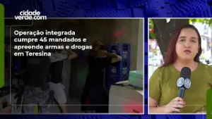 Operação integrada cumpre 45 mandados e apreende armas e drogas em Teresina