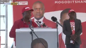 KENTSE AT A BDP RALLY IN MOGODITSHANE MOGODITSHANE