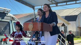Mayor Carla Amtmann at the Fiestas Patrias in Norte Grande 2