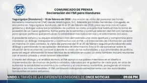 Mediante un comunicado el FMI comparte una declaración para Honduras