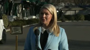 WATCH: Karoline Leavitt answers questions outside the White House