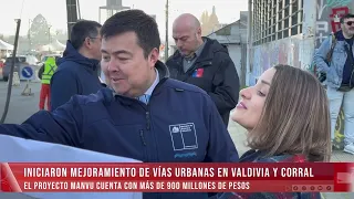 URBAN ROAD IMPROVEMENTS BEGIN IN VALDIVIA AND CORRAL