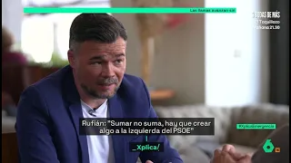 Rufián descarta ser candidato para presidir el Gobierno español - laSexta Xplica