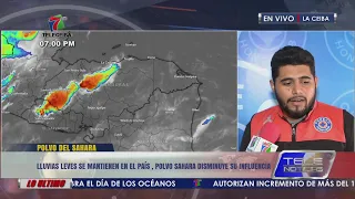 Lluvias leves se mantienen y en el país, polvo del Sahara disminuye su influencia