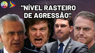 Caiado criticizes Milei's visit and use of AI Bolsonaro at Flávio's convention - 4K