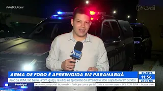FIREARM SEIZED IN PARANAGUÁ