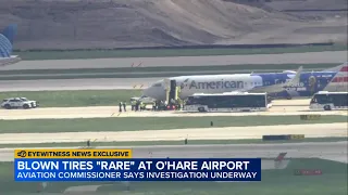 CDA investigating after 'rare' blown tires on planes at O'Hare