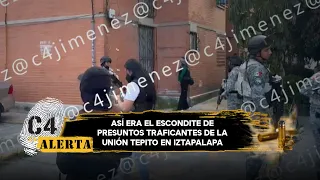 Con sistema de videovigilancia y ruta de escape; así era el escondite de La Unión Tepito