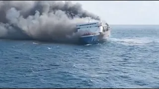 Ferry with 271 passengers catches fire in Indonesia
