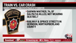 Man killed in crash involving train in Northumberland County