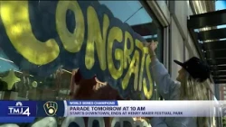 Milwaukee gears up for Brewers championship parade