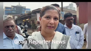 Goan Reporter:MLA Krishna Salkar inaugurates the work of footpath and reconstruction the drain