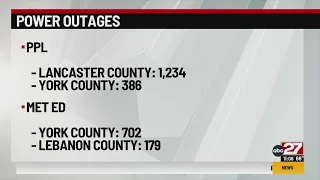 Thousands remain without power amid severe central Pennsylvania weather