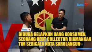 DIDUGA GELAPKAN UANG KONSUMEN, SEORANG DEBT COLLECTOR DIAMANKAN TIM SERIGALA KOTA SAROLANGUN