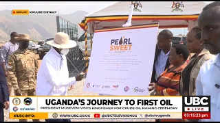 MUSEVENI SIGNS OFF ON CRUDE OIL’S NEW NAME “PEARL SWEET” WITH GOVERNMENT DIGNITARIES