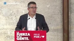 Patxi López tiene claro que el "PSOE va a ganar las elecciones" en el País Vasco