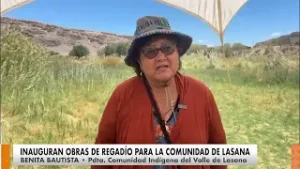 Inauguran importantes obras de riego para la comunidad de Lasana