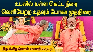 உடலில் உள்ள கெட்ட நீரை வெளியேற்ற உதவும் யோகா முத்திரை | Krishnan Balaji | MEGA TV