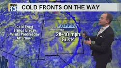 Cold fronts bring big temperature drop and gusty winds to New Mexico
