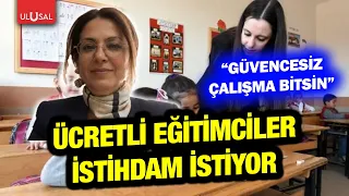 Contract educators demand employment! "Tenure" call from Edesen President Yeşim Güler