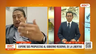 La Libertad: Acción Popular candidate Óscar Benavides presents his government proposals
