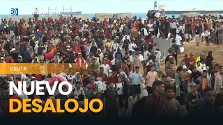 Tension in Ceuta: New eviction at Trampolín beach
