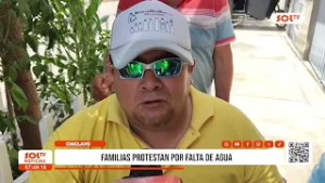 Chiclayo: familias protestan por falta de agua