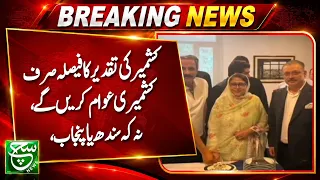 Sharjeel Inam Memon: Only Kashmiris Will Decide Kashmir's Future