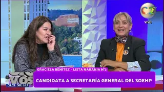 Graciela Benitez Candidate for General Secretary of SOEMP - La Tele con Vos 09/23/2026