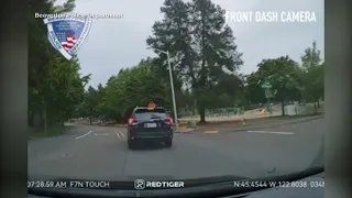 Wild dashcam video shows road rage suspect driving in reverse in Oregon