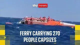 Passenger ferry with 270 people on board capsizes off northern Cyprus