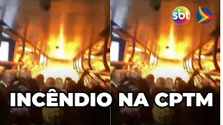 Train fire halts CPTM lines in São Paulo and causes chaos at Brás Station