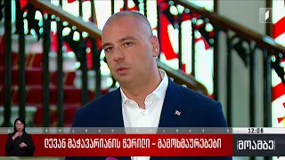 ლევან მაჭავარიანის წერილი - გამოხმაურებები
