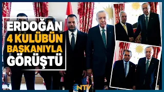 Breaking News: Erdoğan Meets with the Club Presidents of Beşiktaş, Fenerbahçe, Galatasaray, and T...