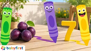 Color Crew - First Numbers | Learn Numbers for Toddlers | Vegetables, Animals & Games | BabyFirst