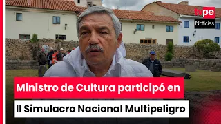 Cusco: Minister Beingolea highlights the importance of drills at archaeological sites
