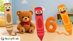 Learn Numbers for Toddlers With Color Crew | Number Names, Colors and Animals | BabyFirst