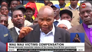 Mau Mau veterans demand the immediate release of compensation money
