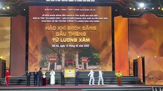 Toàn cảnh Lễ đón nhận Bảmg Xếp hạng di tích quốc gia đặc biệt cụm di tích Từ Lương Xâm