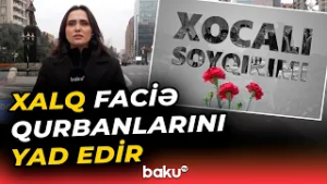 Xocalı faciəsinin 34-cü ildönümü ilə əlaqədar "Ana harayı" abidəsi ziyarət edilir - Baku TV