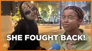 Woman fights back against masked suspect in Philadelphia